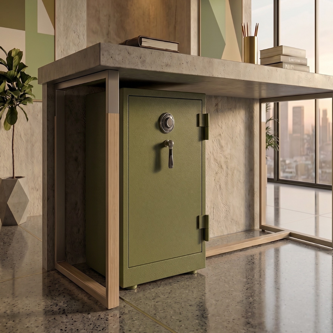 Steel Vault in Olive Green